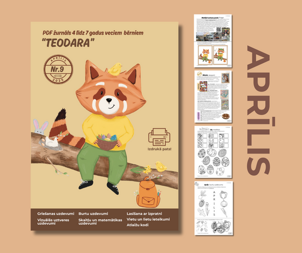 PDF žurnāls bērniem "Teodara", aprīlis (Nr.9)