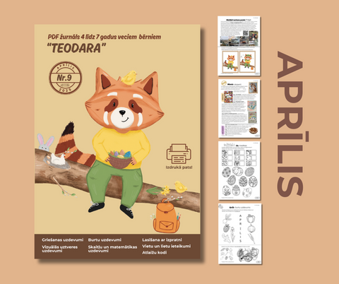PDF žurnāls bērniem "Teodara", aprīlis (Nr.9)