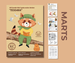 PDF žurnāls bērniem "Teodara", marts (Nr.8)