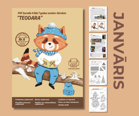 PDF žurnāls bērniem "Teodara", janvāris (Nr.6)