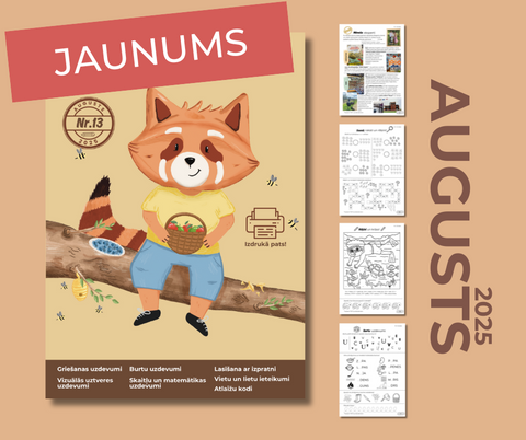 PDF žurnāls bērniem "Teodara", augusts (Nr.13 2025)