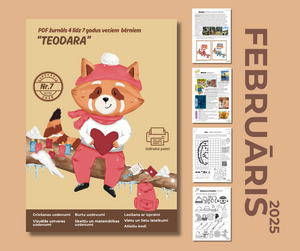 PDF žurnāls bērniem "Teodara", februāris (Nr.7 2025)