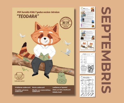PDF žurnāls bērniem "Teodara", septembris (Nr.14)