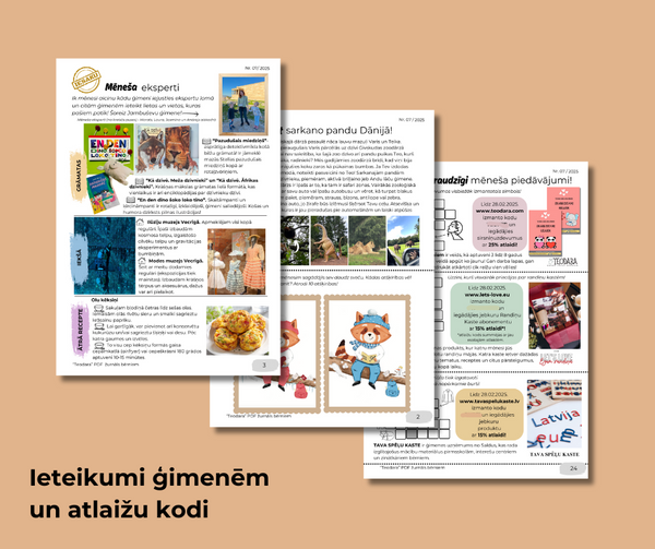 PDF žurnāls bērniem "Teodara", februāris (Nr.7 2025)