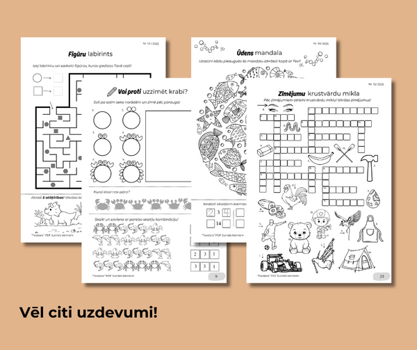 PDF žurnāls bērniem "Teodara", maijs (Nr.10 2025)