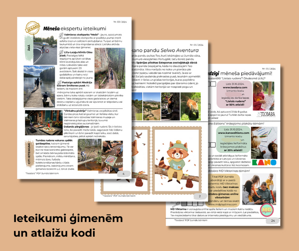 PDF žurnāls bērniem "Teodara", oktobris (Nr.3 2024)