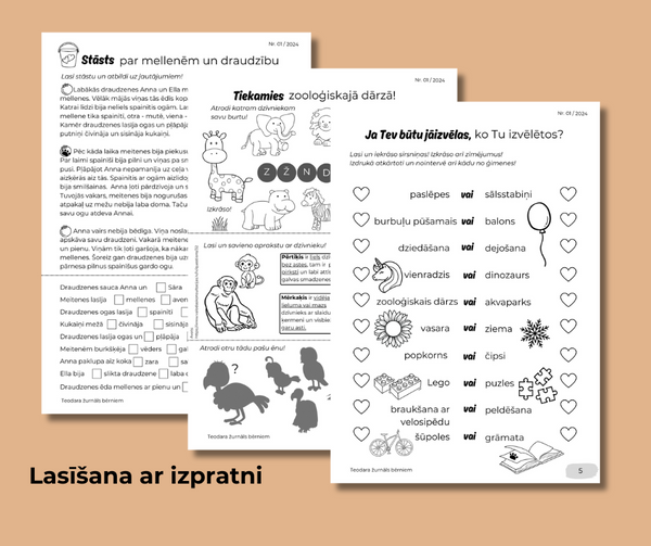 PDF žurnāls "Teodara" 4-7 gadus veciem bērniem (Nr.1. 2024)