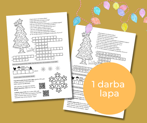 Ziemassvētku darba lapa