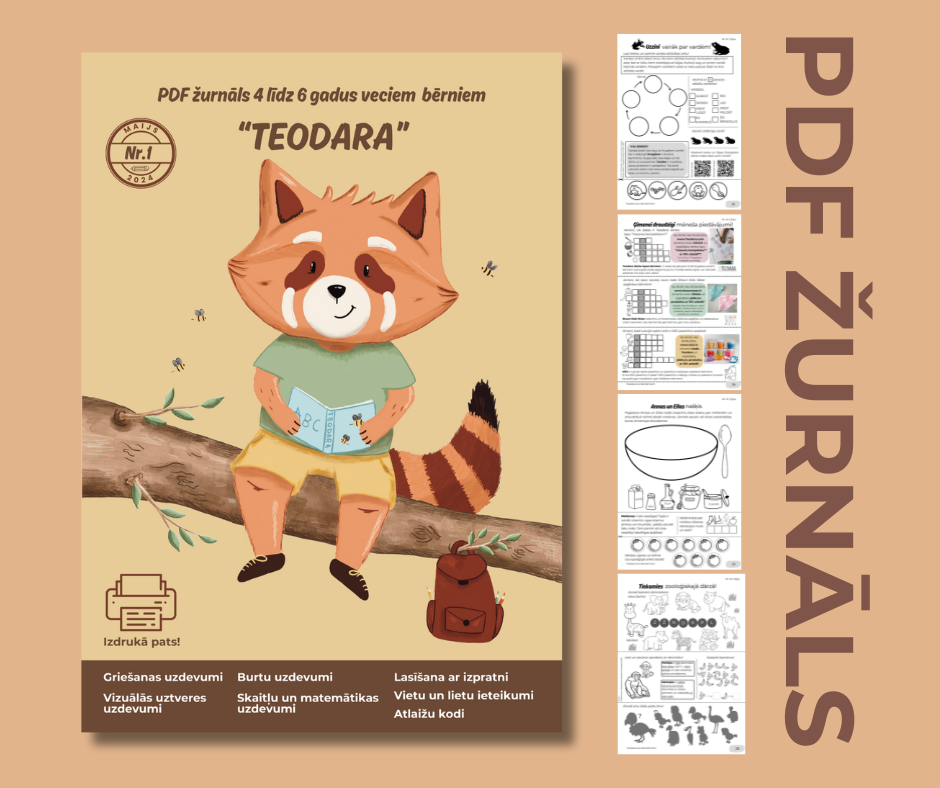 PDF žurnāls bērniem "Teodara" (Nr.1. 2024)